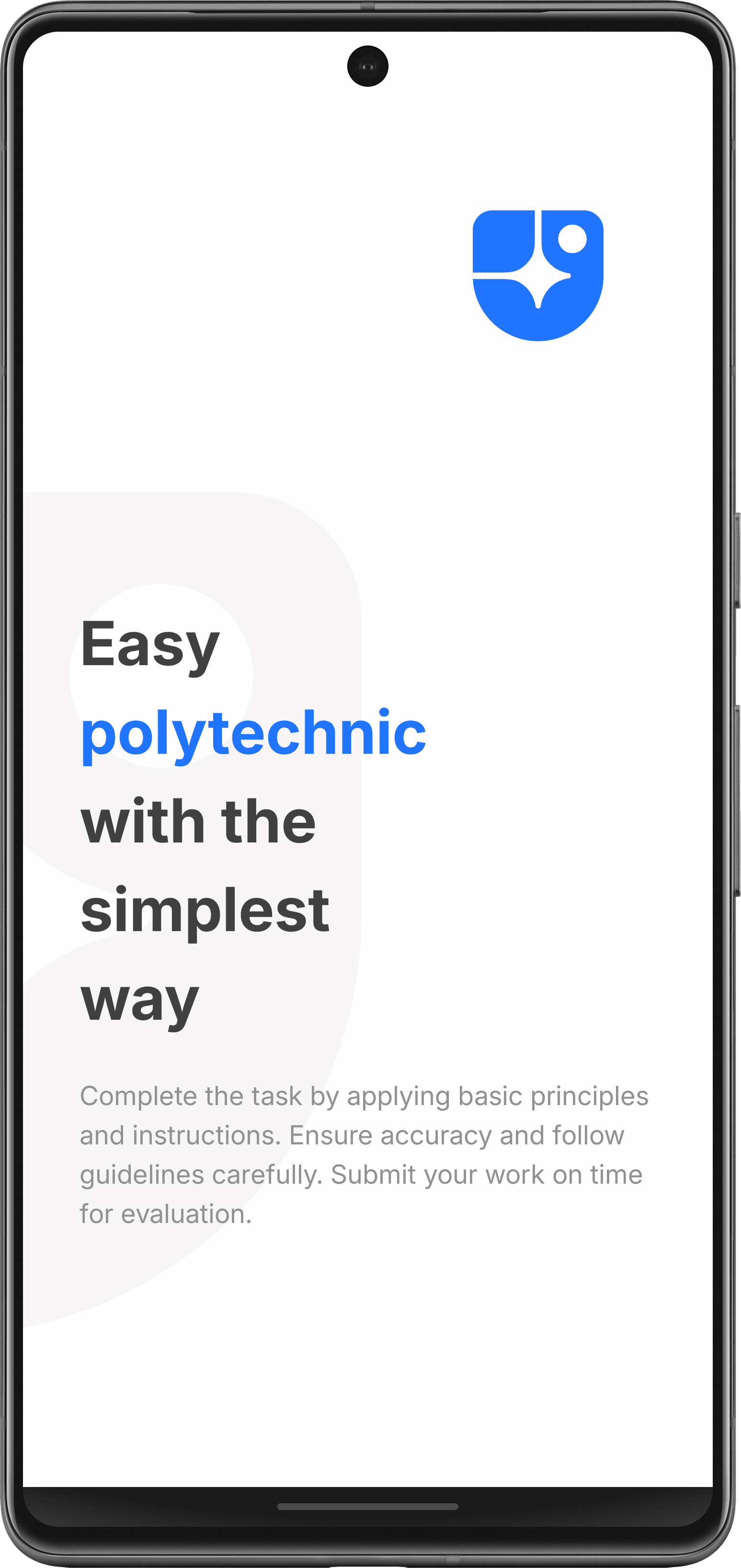 splash screen of log polytechnic